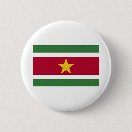 Suriname Flag Ronde Button 5,7 Cm (Voorkant)