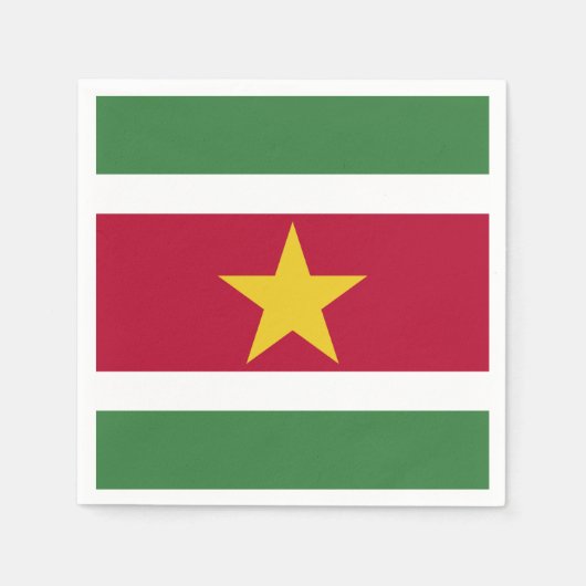 Suriname Flag Servet (Voorkant)