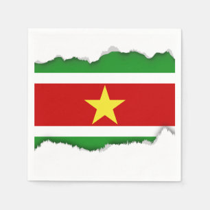 Suriname Flag Servetten