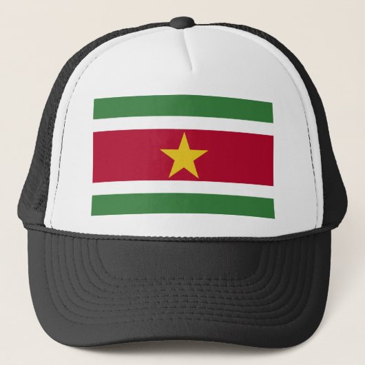 Suriname Flag Trucker Pet (Voorkant)