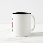 Suriname Flag Tweekleurige Koffiemok (Voorkant rechts)