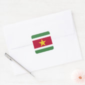 Suriname Flag Vierkante Sticker (Envelop)