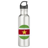 Suriname Flag Waterfles (Voorkant)