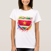 Suriname hart t-shirt (Voorkant)