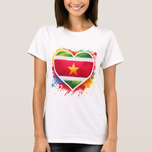 Suriname hart t-shirt