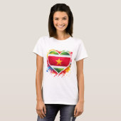 Suriname hart t-shirt (Voorkant volledig)