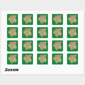 Suriname Kaart Sticker (Vel)