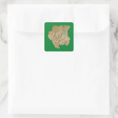 Suriname Kaart Sticker (Tas)