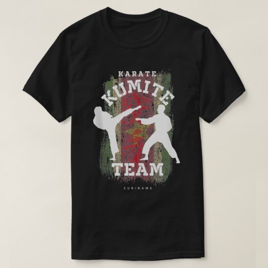 Suriname Karate Kumite Martial Arts Karate T-shirt (Design voorkant)