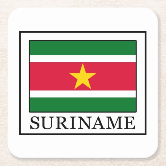 Suriname Kartonnen Onderzetters (Voorkant)