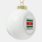 Suriname Keramische Bal Ornament (Links)