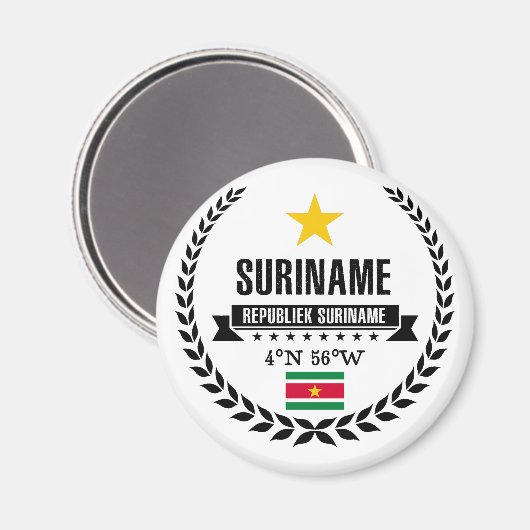 Suriname Magneet (Voorkant / Achterkant)