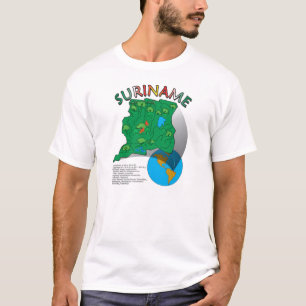 Suriname Map T-shirt