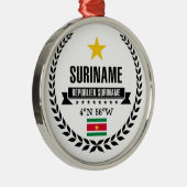 Suriname Metalen Ornament (Rechts)