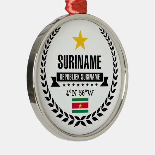 Suriname Metalen Ornament (Rechts)