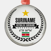 Suriname Metalen Ornament (Voorkant)