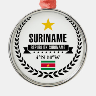 Suriname Metalen Ornament