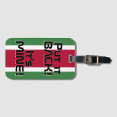 Suriname National Flag Funny Patriotic Bagagelabel (Voorkant (horizontaal))