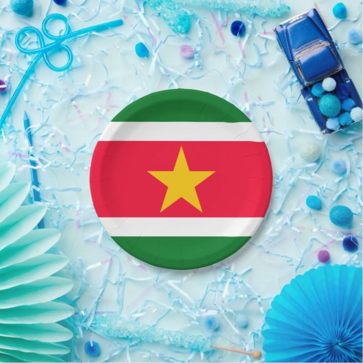 Suriname Papieren Bordje (Feest)