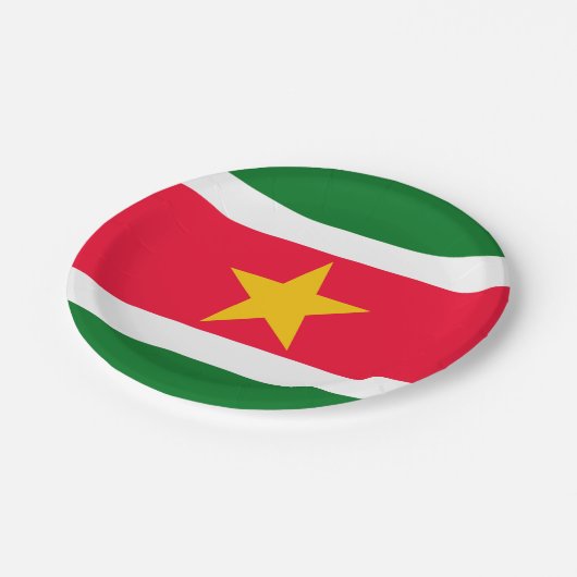 Suriname Papieren Bordje (Gekanteld)