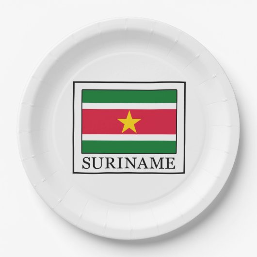 Suriname Papieren Bordje (Voorkant)
