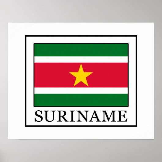Suriname Poster (Voorkant)