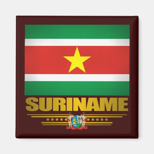 "Suriname Pride" Magneet (Voorkant)