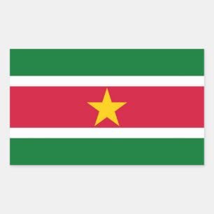 SURINAME RECHTHOEKIGE STICKER