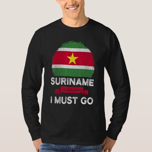 Suriname roept dat ik Surinaams erfgoed moet gaan T-shirt (Voorkant)