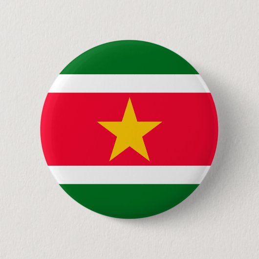 Suriname Ronde Button 5,7 Cm (Voorkant)