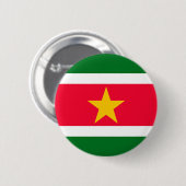 Suriname Ronde Button 5,7 Cm (Voorkant /achterkant)