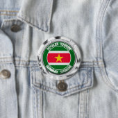 Suriname Round Emblem Ronde Button 7,6 Cm (In situ)