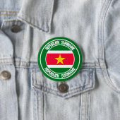 Suriname Round Emblem Ronde Button 7,6 Cm (In situ)