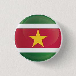 Suriname Round-pictogramvlag Ronde Button 3,2 Cm