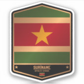 Suriname Sticker (Voorkant)