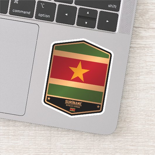 Suriname Sticker (Detail)