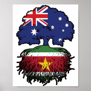 Suriname Surinaamse Australische Australische stra Poster
