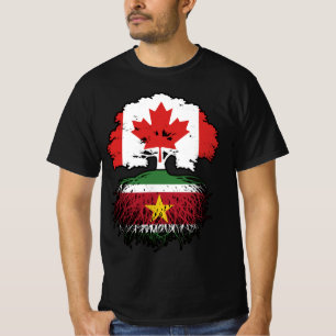 Suriname Surinaamse Canadese Canada Boomwortels T-shirt