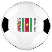 Suriname Surinaamse vlag gepersonaliseerd Voetbal (Gedraaid)