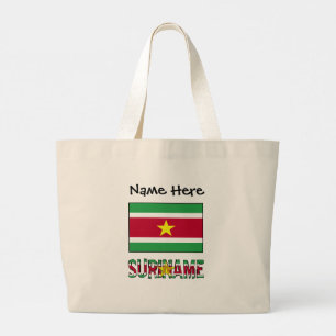 Suriname Surinaamse Vlag Persoonlijk Grote Tote Bag