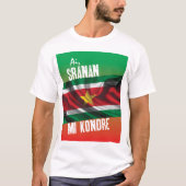 Suriname t-shirt met tekst (Voorkant)