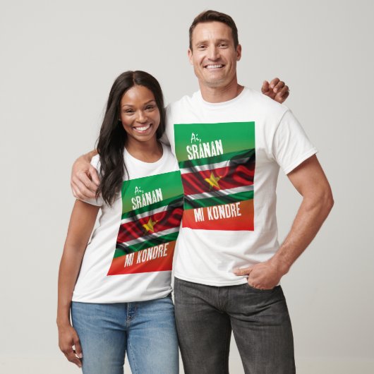 Suriname t-shirt met tekst (Unisex)