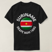 Suriname Taki Taki Inheemse Taal voor mannen, K T-shirt (Design voorkant)