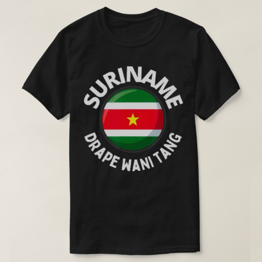 Suriname Taki Taki Inheemse Taal voor mannen, K T-shirt (Design voorkant)