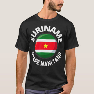 Suriname Taki Taki Inheemse Taal voor mannen, K T-shirt