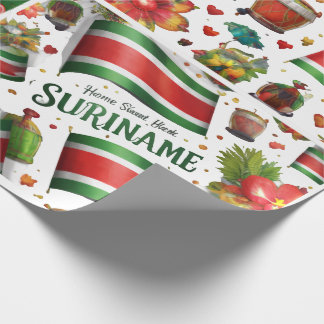 Suriname Tropische Vlag Cadeaupapier | Kleur