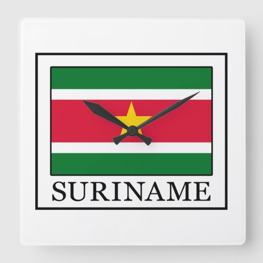 Suriname Vierkante Klok (Voorkant)