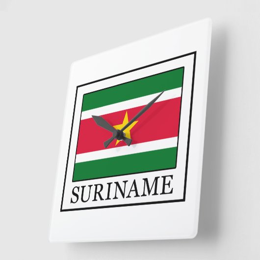 Suriname Vierkante Klok (Hoek)