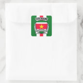 Suriname Vierkante Sticker (Tas)