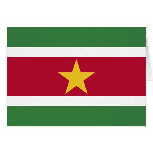 Suriname Vlag (Voorkant Horizontaal)